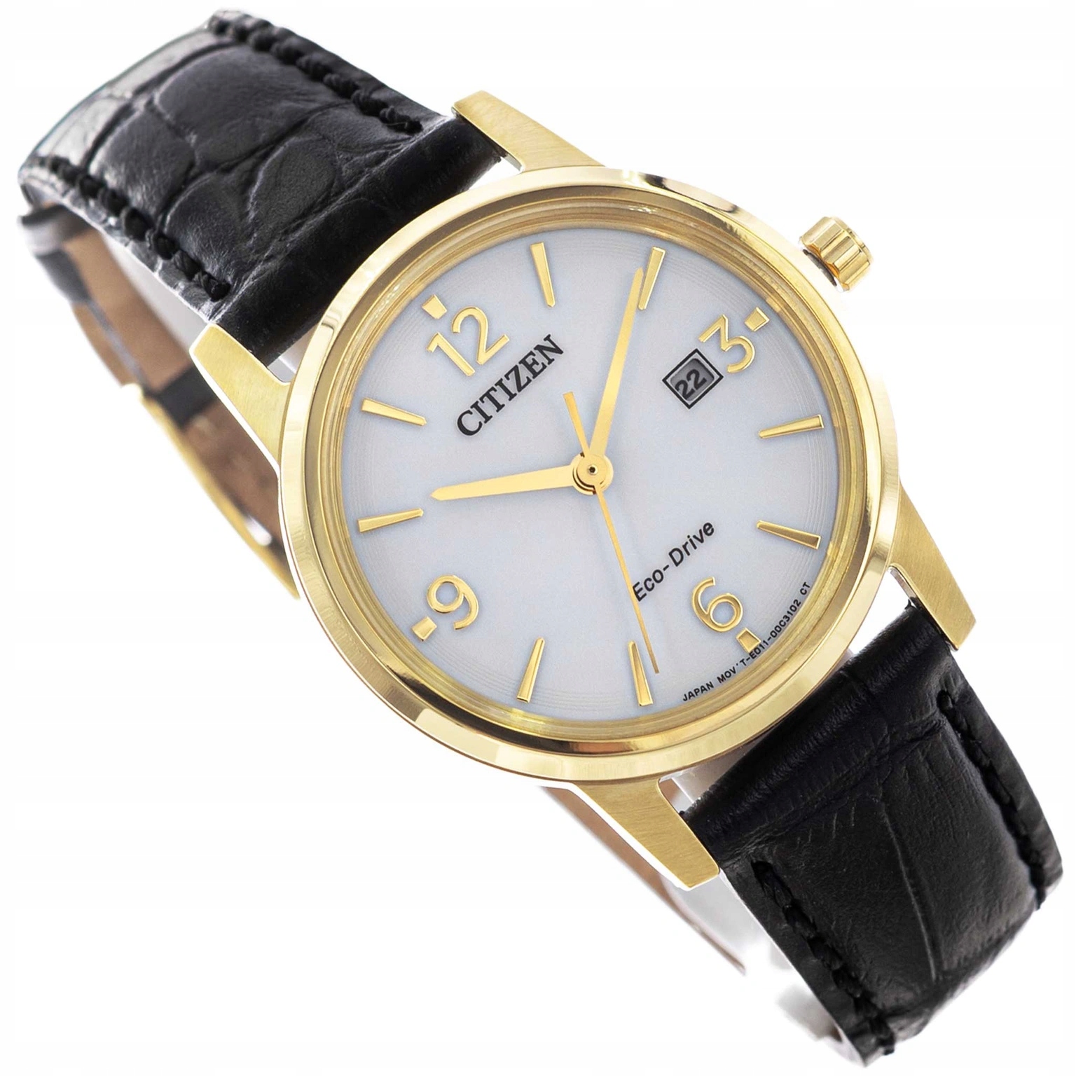 Dámské Hodinky Citizen EW2722-01A Eco-drive Elegance, Černé Na Řemínku