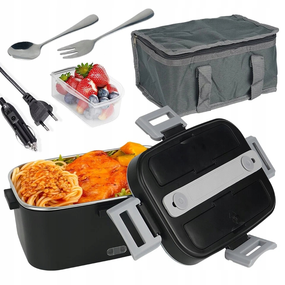 Elektrický Obědový Box 1,8 L, Velký Objem, Ohřívač Do Auta, Sada