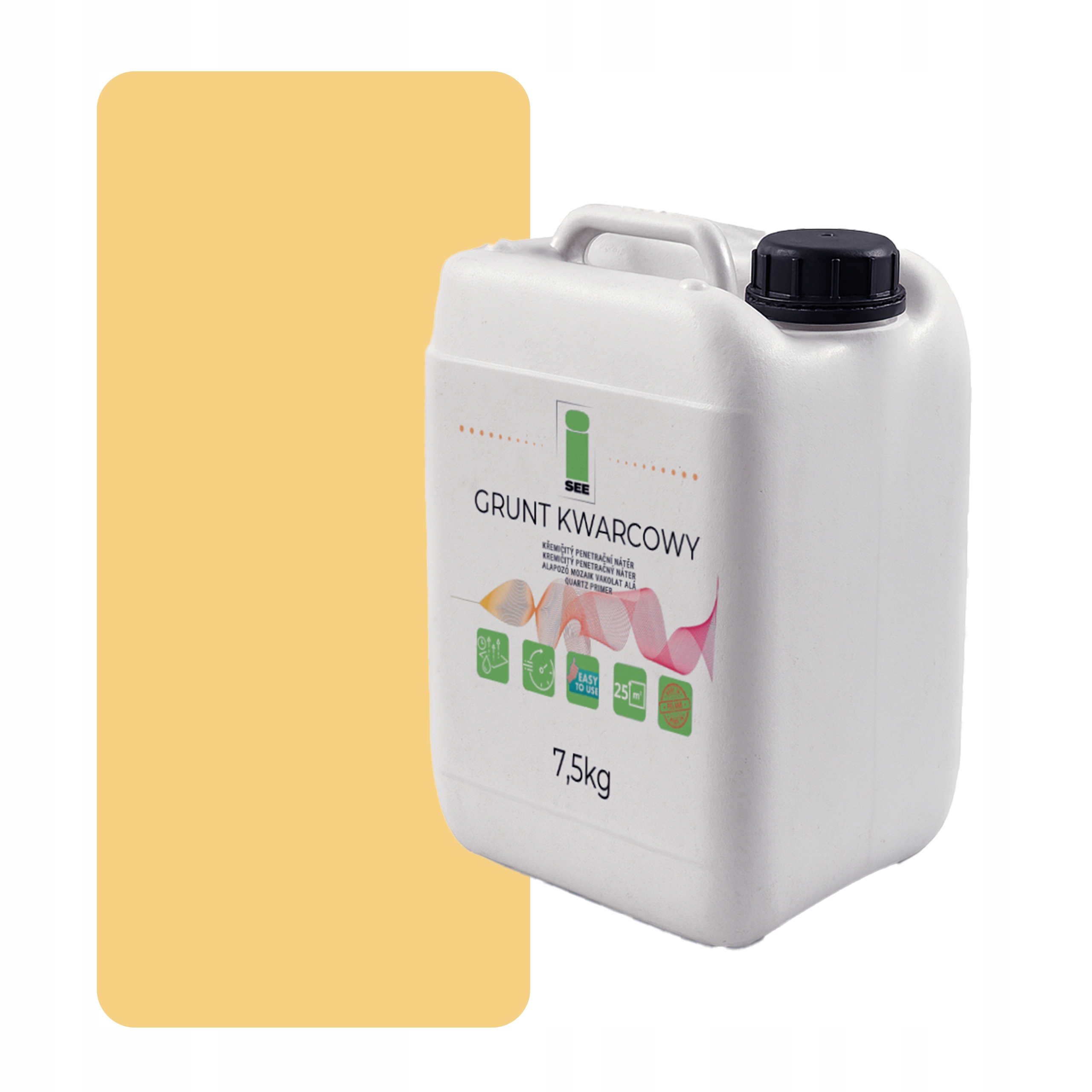 Křemenná Zemina Pod Silikonovou Omítku 7,5 Kg Žlutá Bledě F645