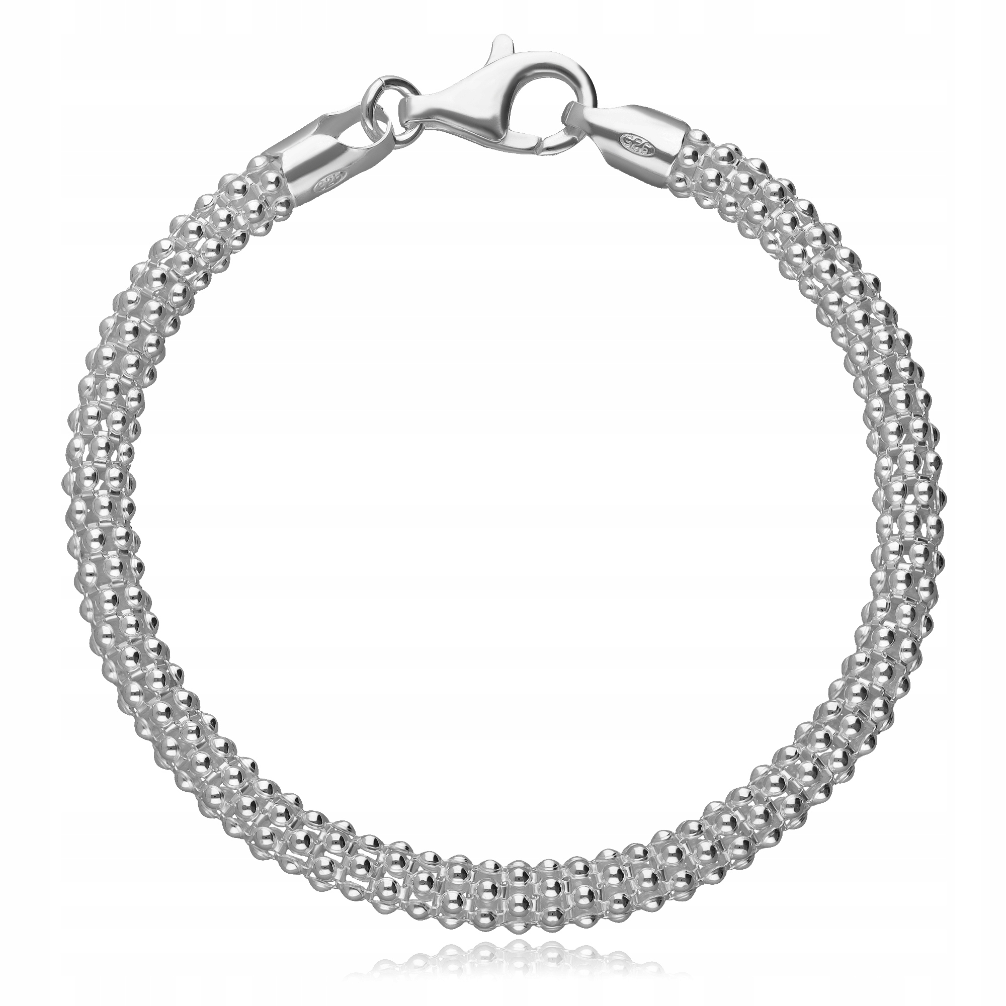 Stříbrný Dámský Náramek Coreana Koreana Popcorn 19 Cm