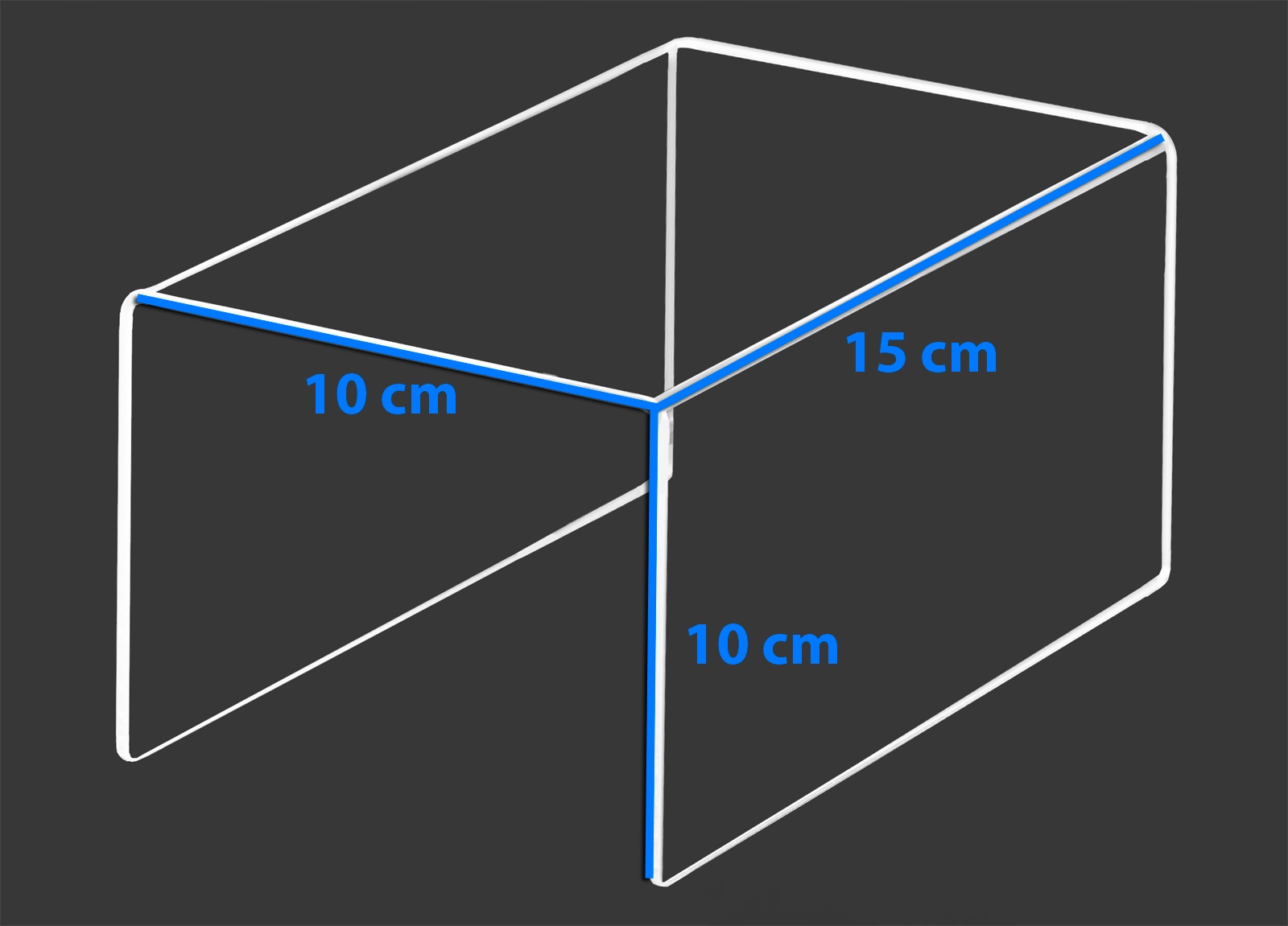 STOJAK PODSTAWKA EKSPOZYTOR STOPIEŃ PLEXI 15/10 cm Typ stojak