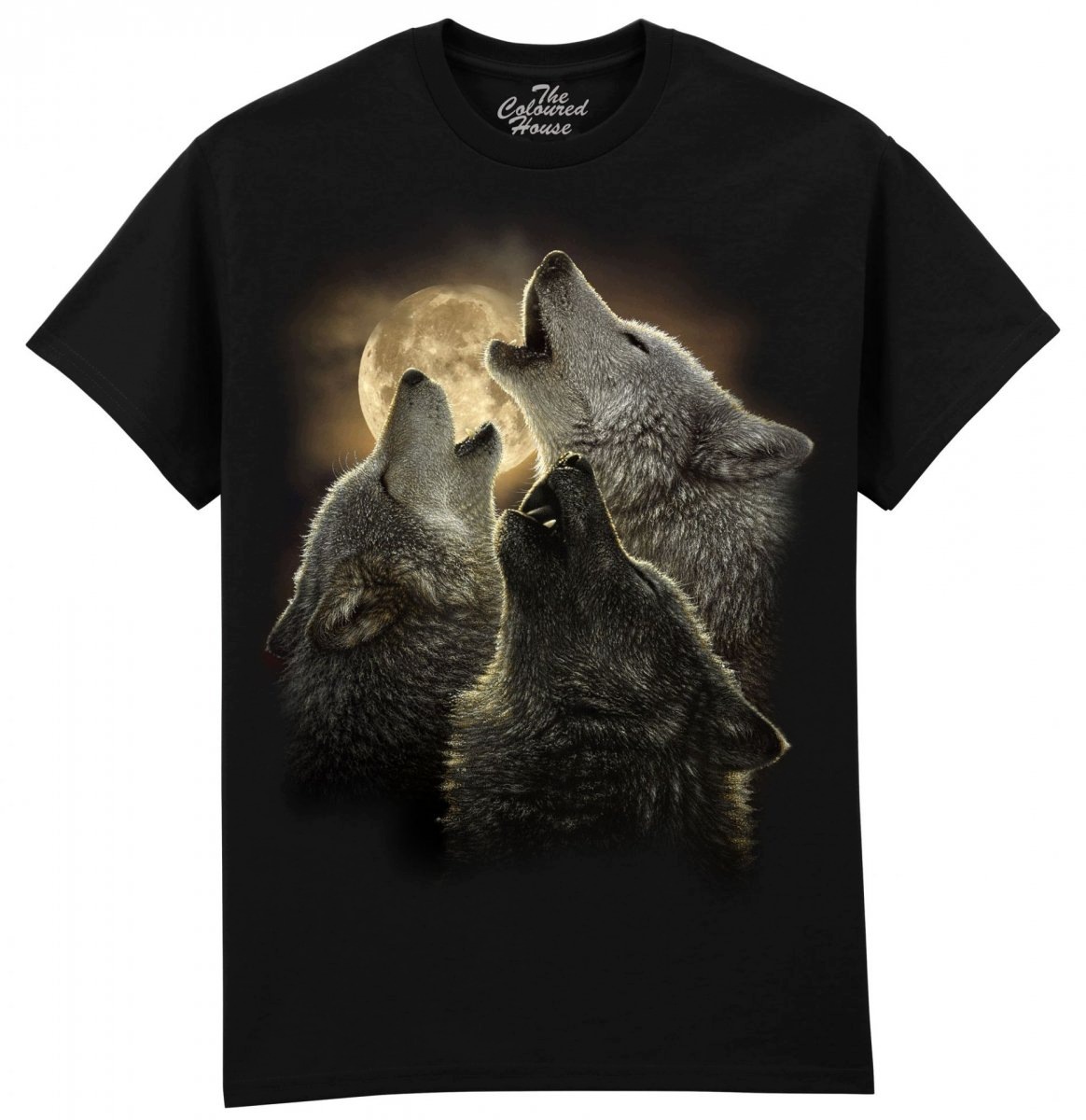 Tričko s vlky Wolf Trinity černé Tch 4XL