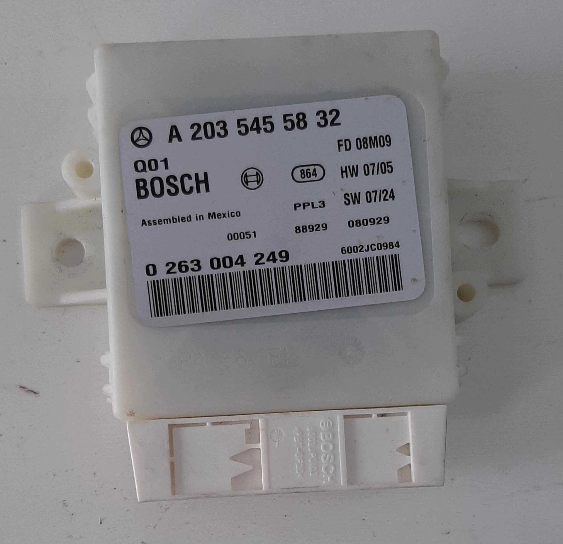 MERCEDES CLC W203 Module de la serrure STACZYKA SAM OE A2035455832