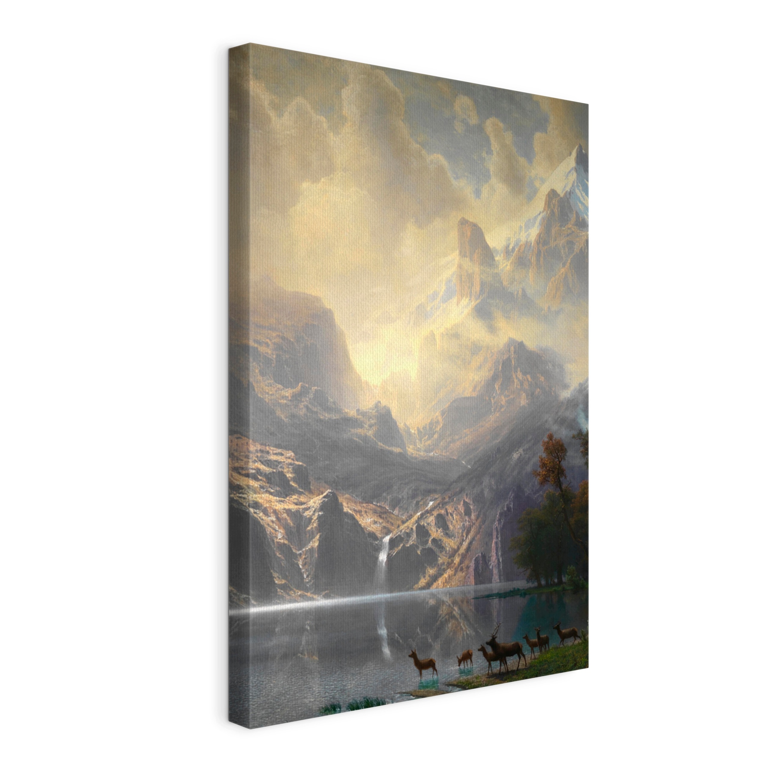 Obraz na plátně Bierstadt Uprostřed hor Sierra Nevada o rozměrech 120 x 80 cm