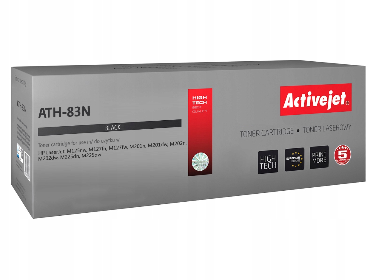

Toner Do Hp 83A Activejet ATH-83N Czarny CE283A