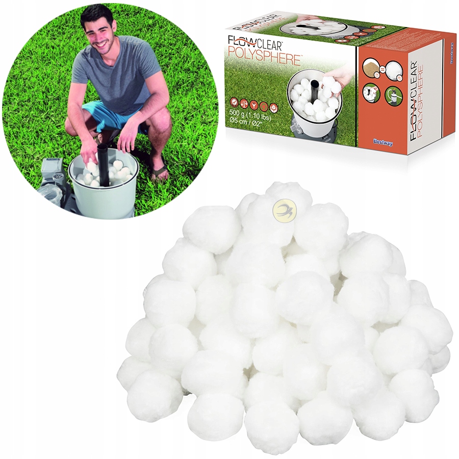 

Bestway Kulki Pet do pompy filtrującej 500 g 58475