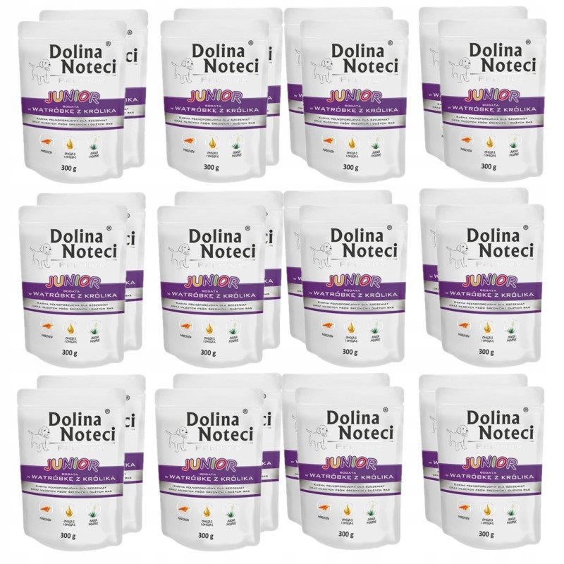 Levně Dolina Noteci Junior Krmivo Pro Psa Králík 24x300g