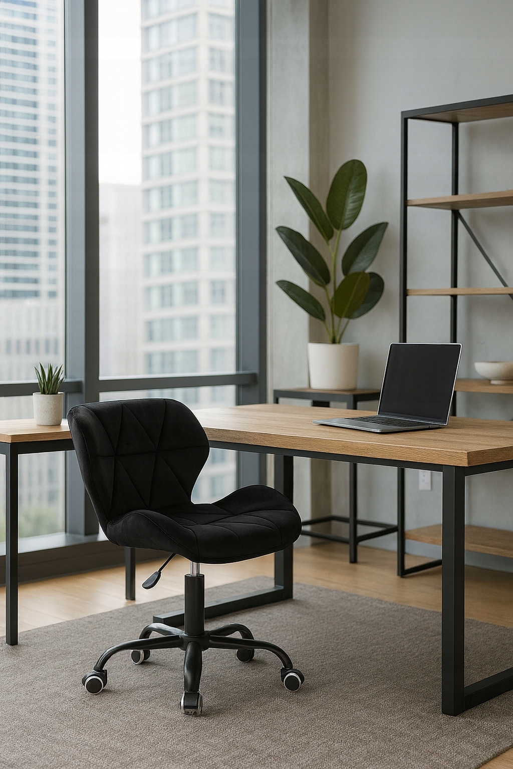 Fotel obrotowy biurowy krzesło ergonomiczne na kółkach do biura welurowe