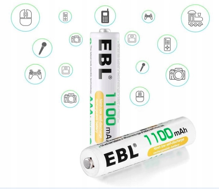 

Akumulatorki paluszki Aaa 1100mAh 1,2V 4szt.