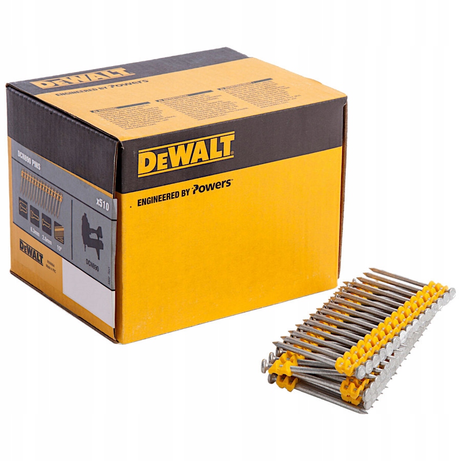 Gwoździe do betonu i drewna Dewalt Standard 2,6 x 57 mm 510 szt DCN8901057