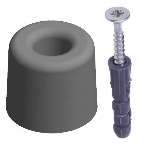 ODBOJNIK ODBÓJ STOPER DO DZRWI I BRAMY 32MM SZARY