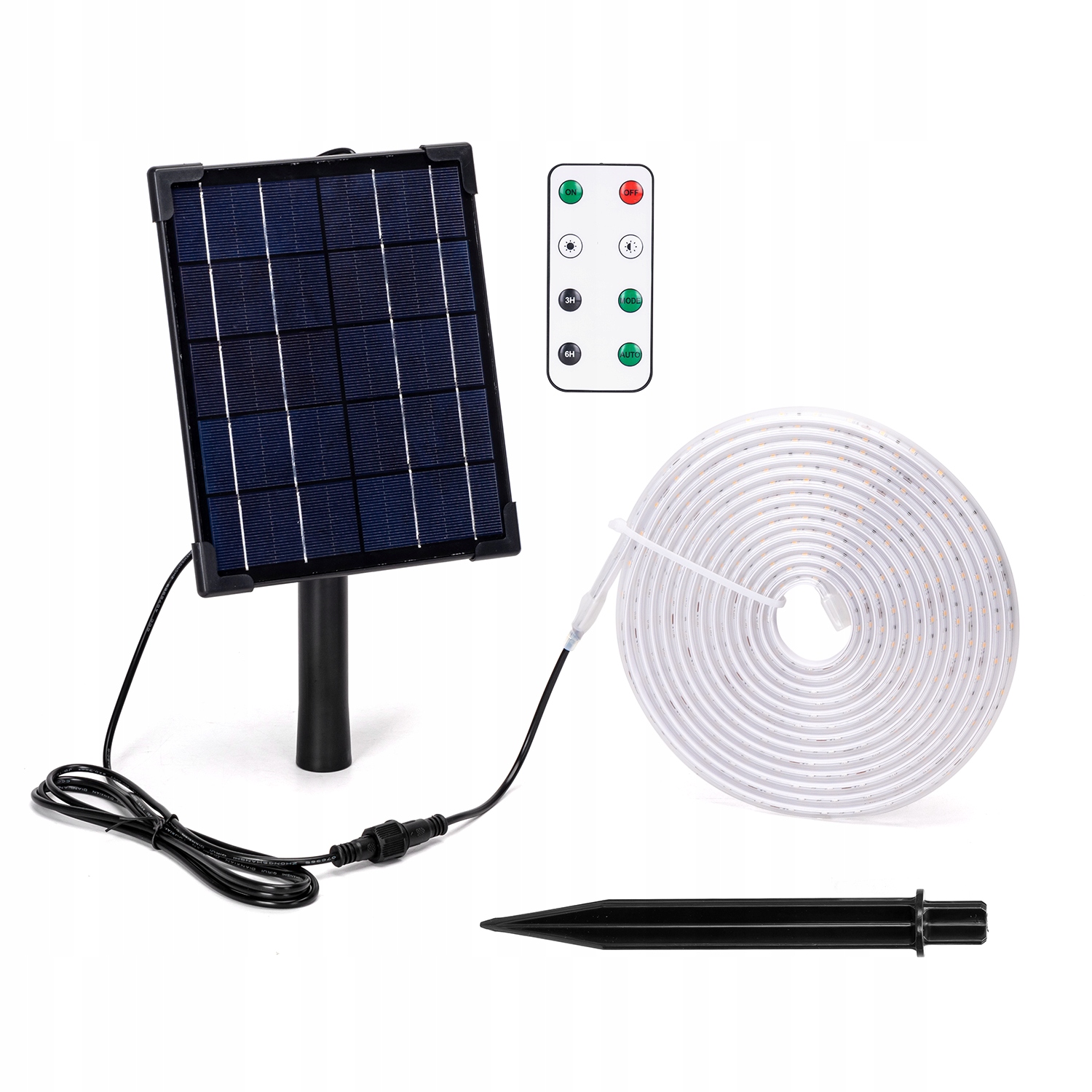 Taśma solarna LED-5m-50W-6500K-500 lm-IP65