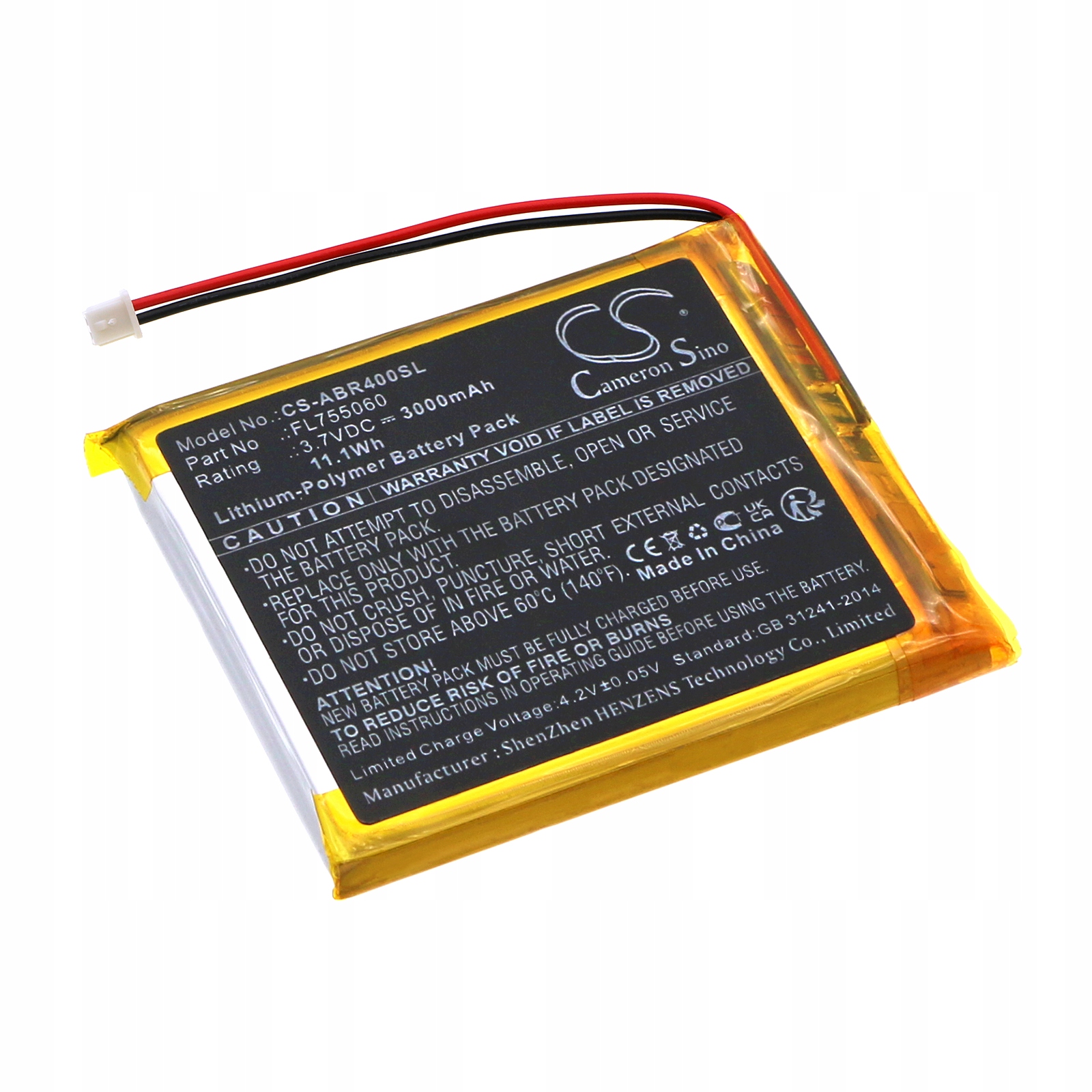TECHTEK Bateria 3000mAh kompatybilna z [Anbernic] RG40XX, RG40XXH zastąp