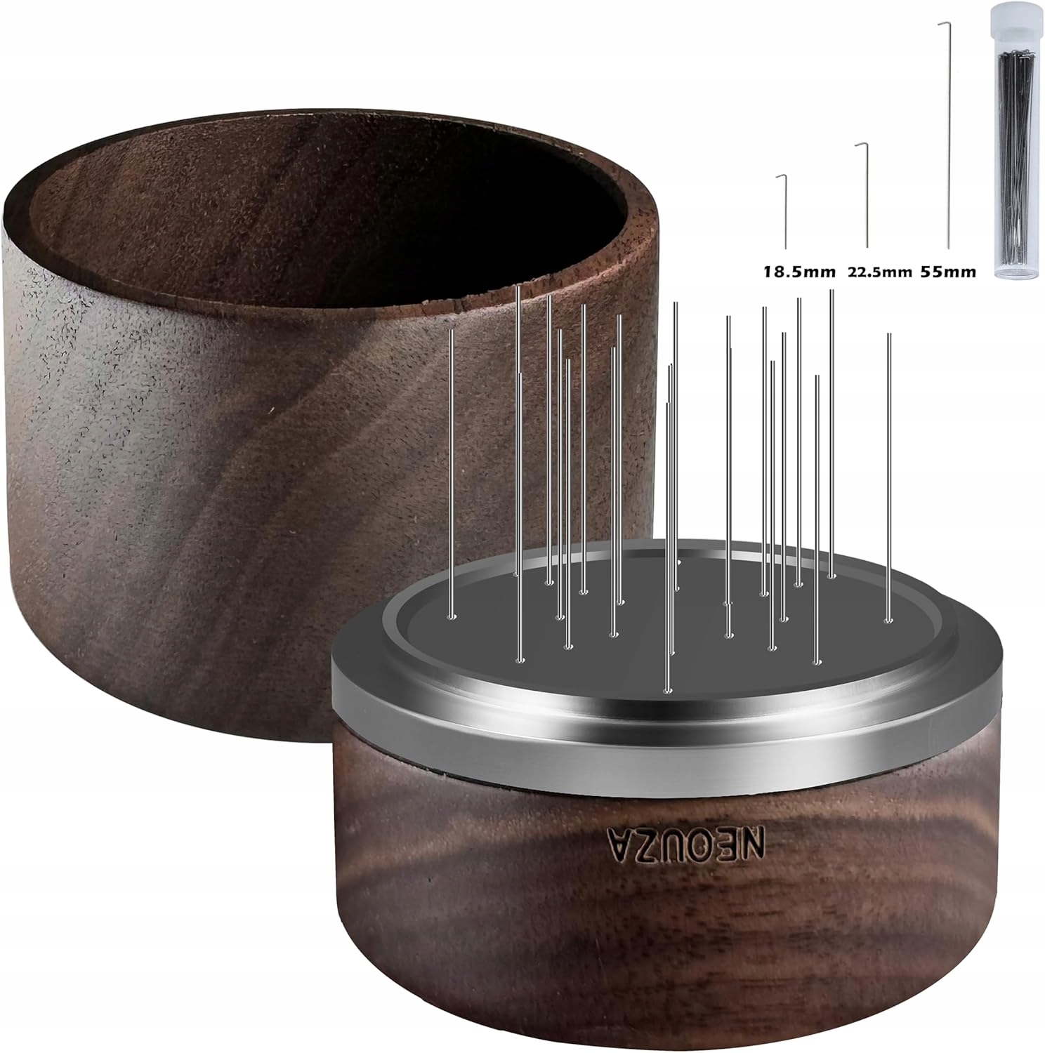 Neouza Tamper Do Kawy 58MM Sprężynowy Z Płaską Podstawą Stal Nierdzewna