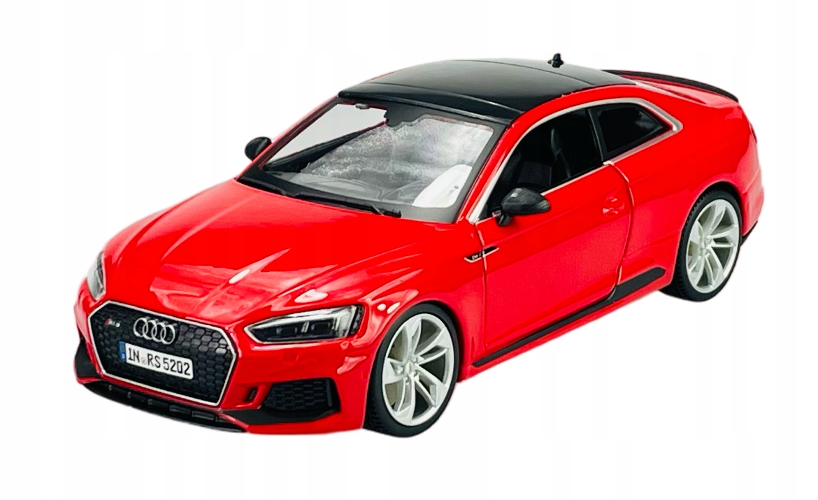 Bburago Audi Rs 5 Kupé Červená 1:24 Kovový Nový Model