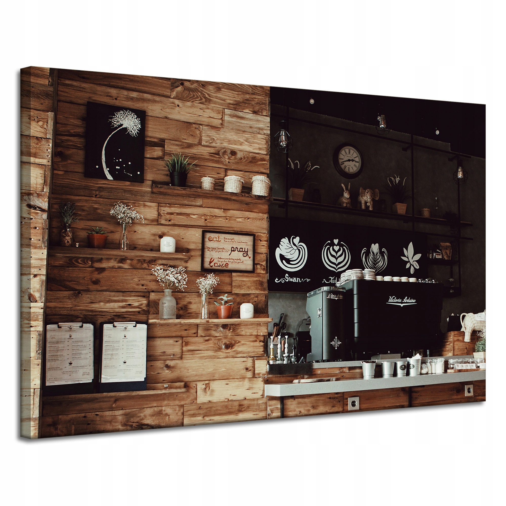 Obraz Canvas Kuchyňský koutek na kávu 120 x 80 cm