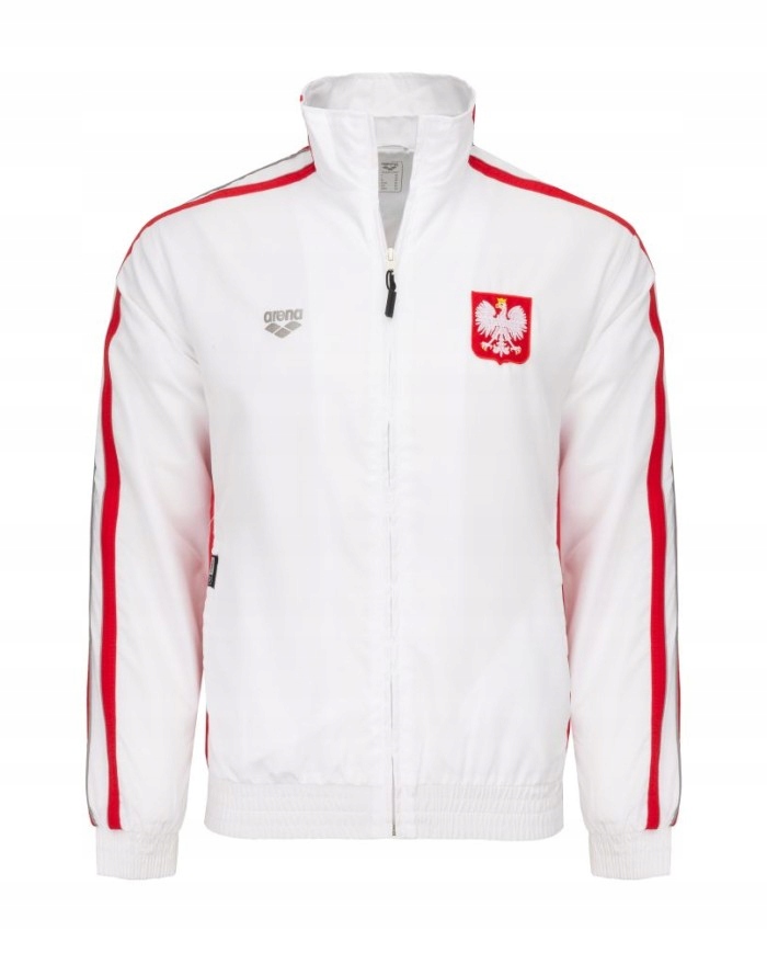 Mikina Arena Prival Full Zip Bílo-červená XXL