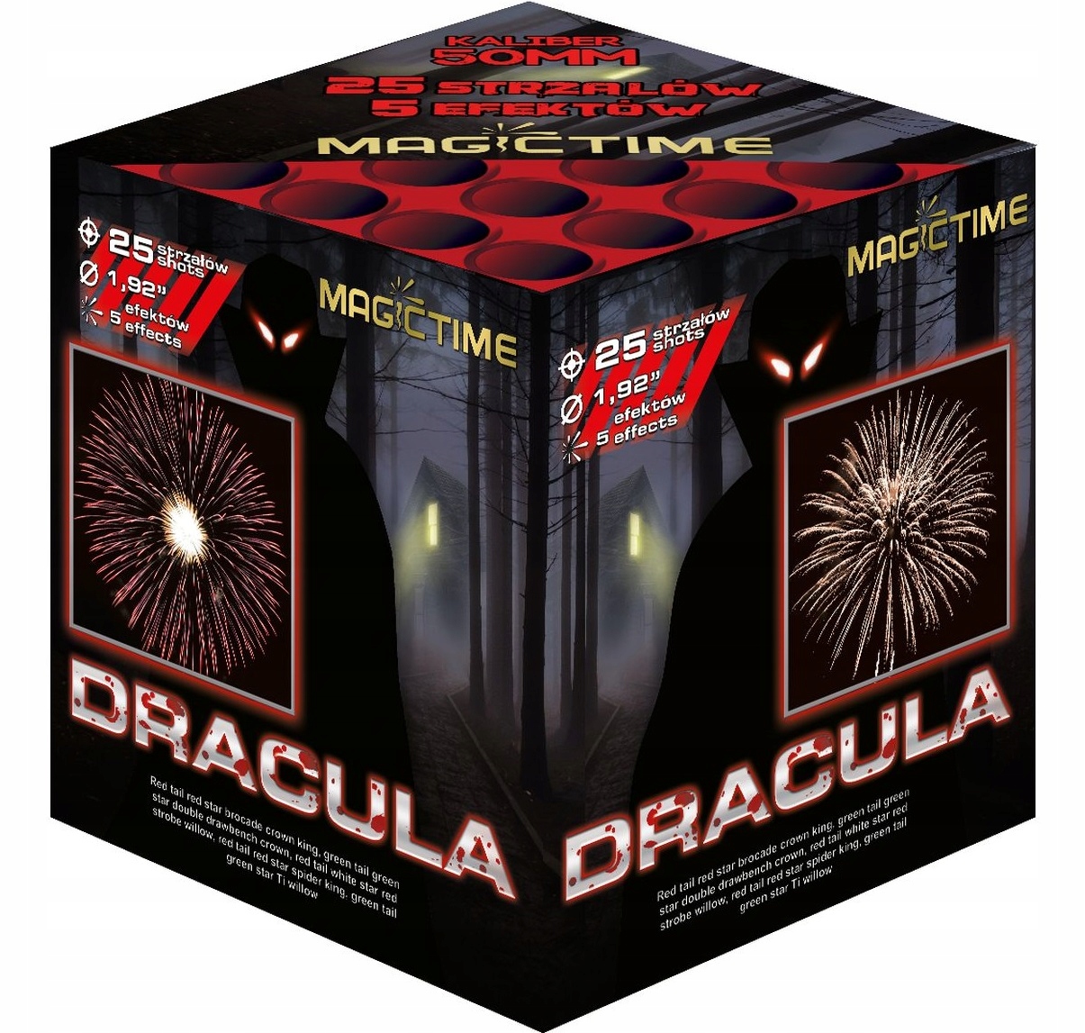 

Bardzo Duża Wyrzutnia Dracula 25 Strzałów Kal 50MM