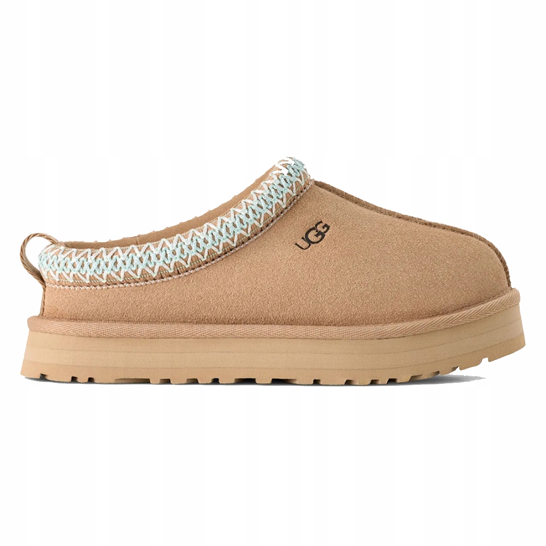 Pantofle Ugg béžové kožené semišové velikost 37