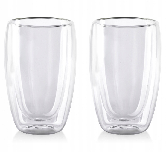 Kpl. 2 SZKLANEK TERMICZNYCH filiżanka 450ml 1797