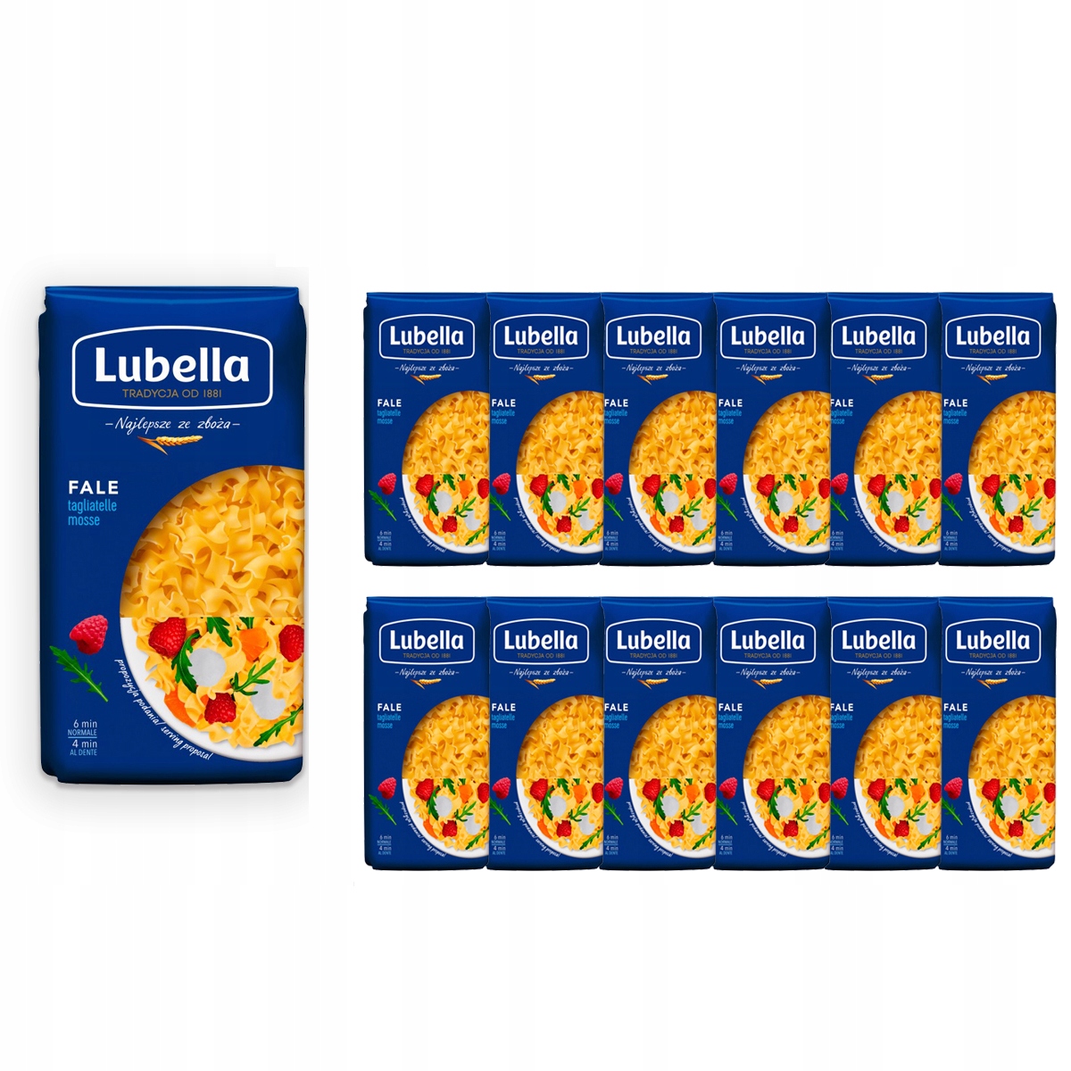 Lubella Těstoviny vlny 400 g x 12 kusů