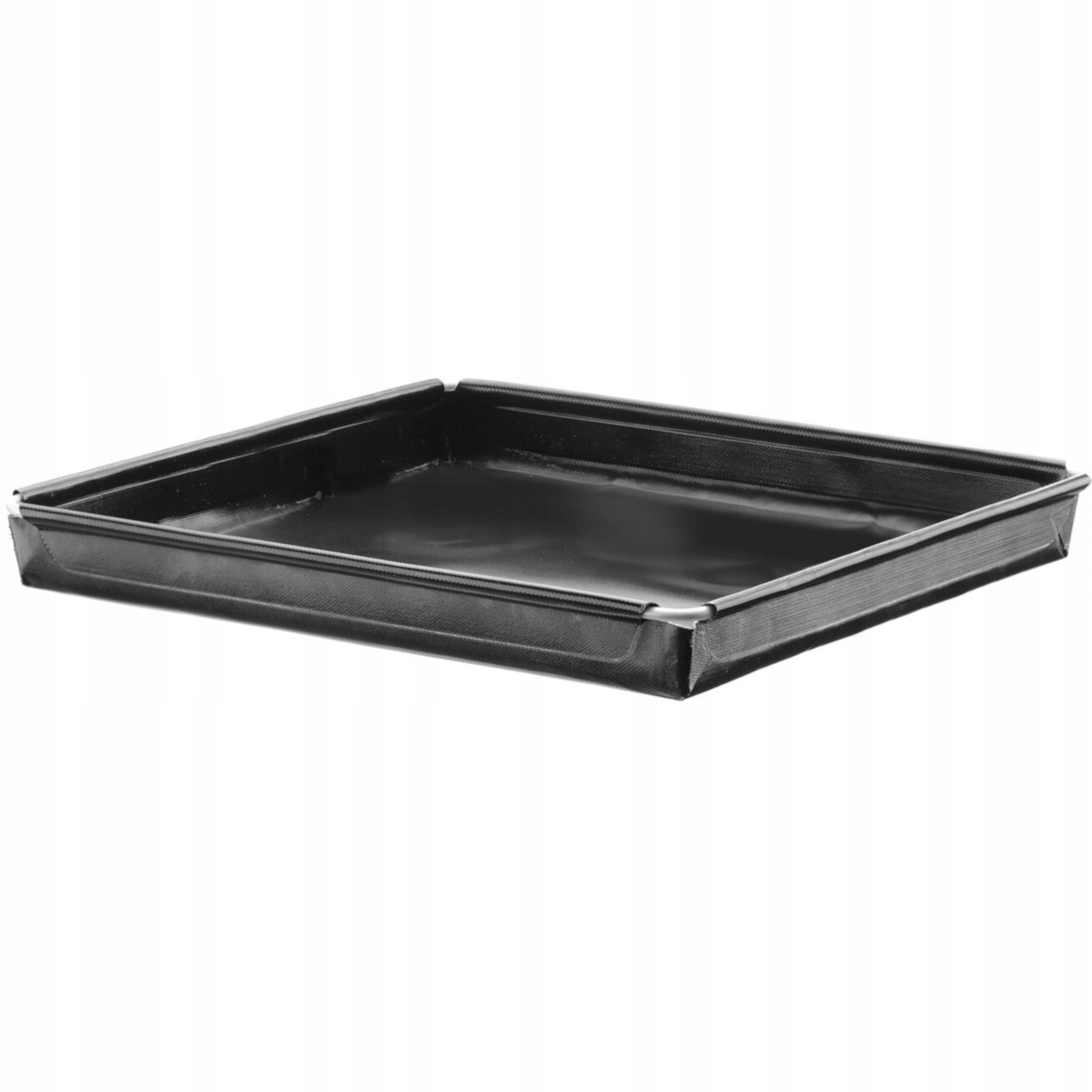 Podnos Hendi 290 x 290 mm teflón nerezová oceľ 20 mm štvorcový, čierny