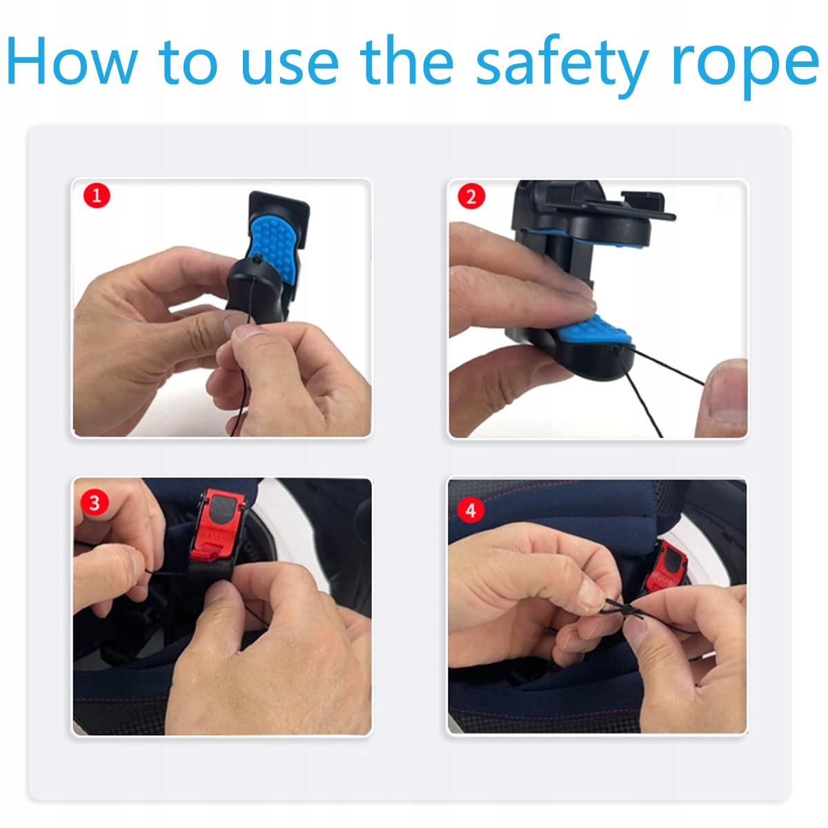 LUPHOLUE Uchwyt Na Kask Motocyklowy Do Kamer GoPro Hero Xiaomi Yi SJCAM — miniatura 6