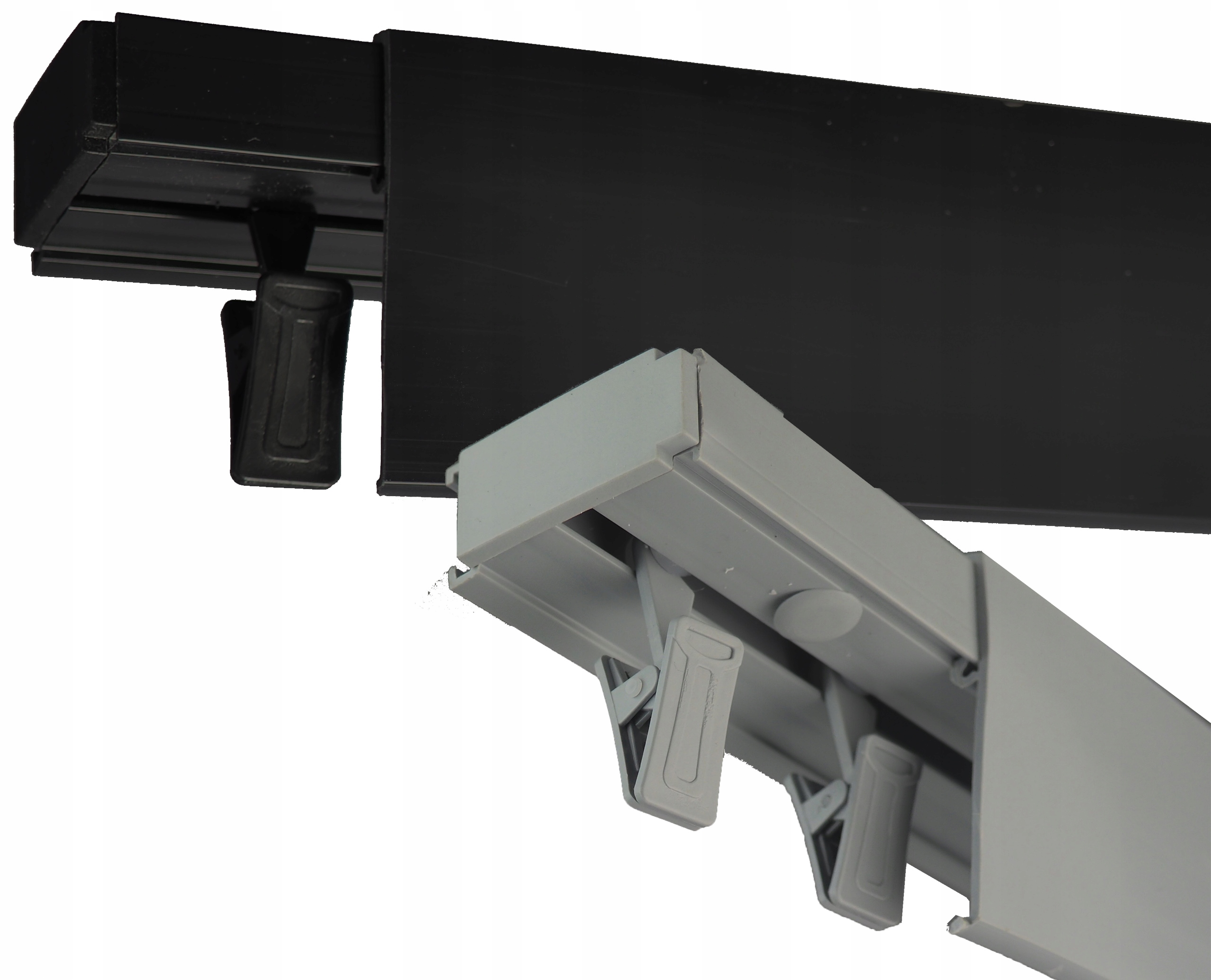 

Czarna Szara szyna sufitowa Pcv I-tor 6m osłona