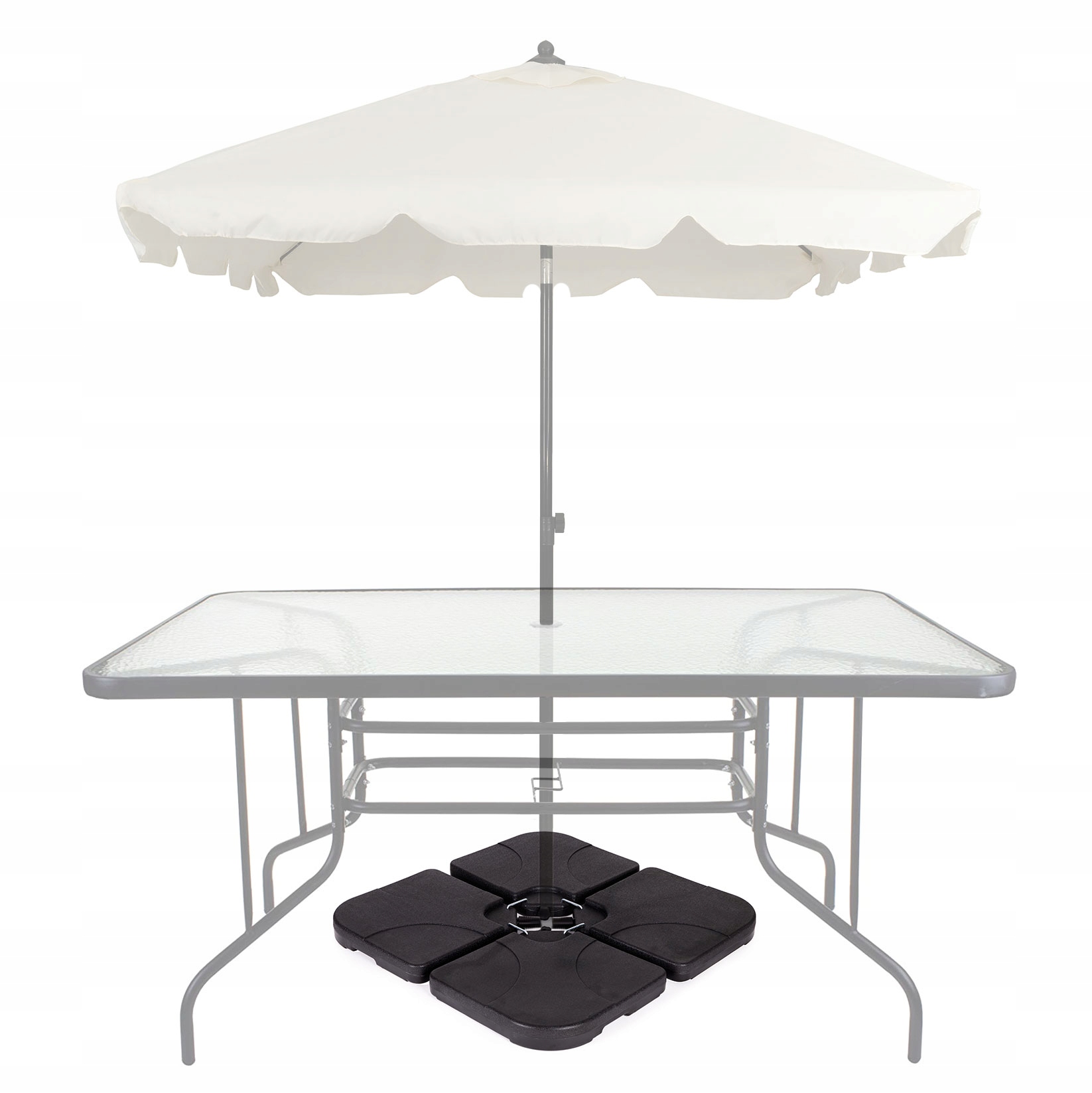 Podstawa obciążenie do parasola na wodę 60 KG Kolor szary