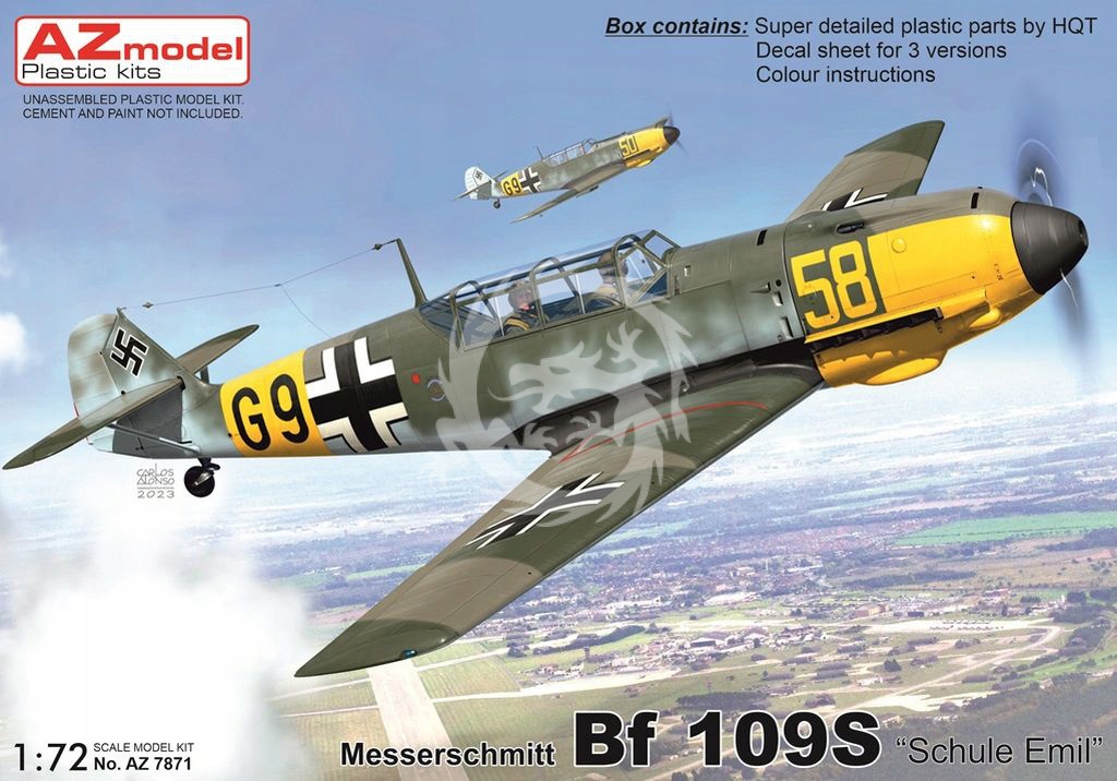 Messerschmitt Bf 109S "Schule Emil" AZmodel AZ7871 měřítko 1/72