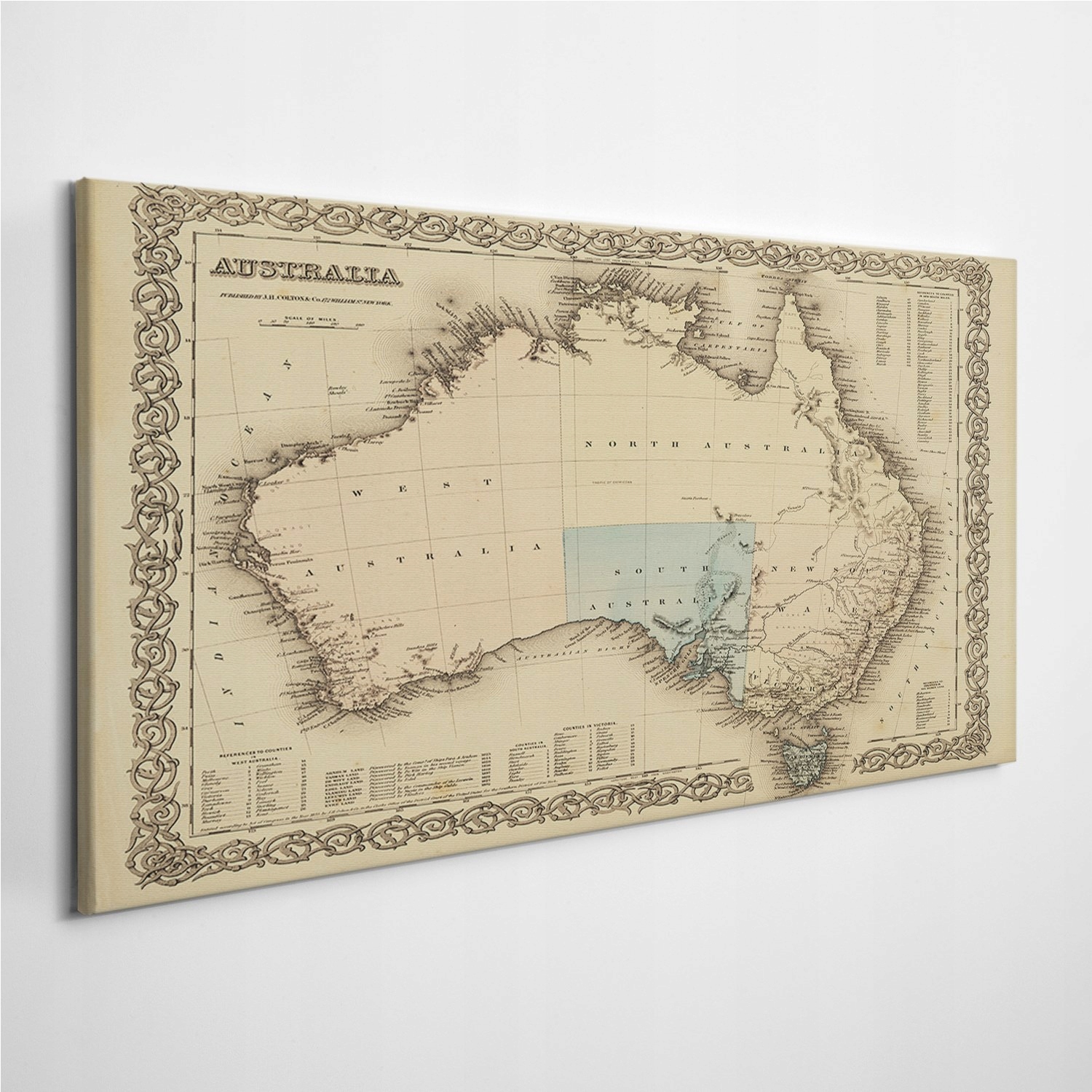 

Fotoobraz na ścianę Mapa Australia Vintage 100x50