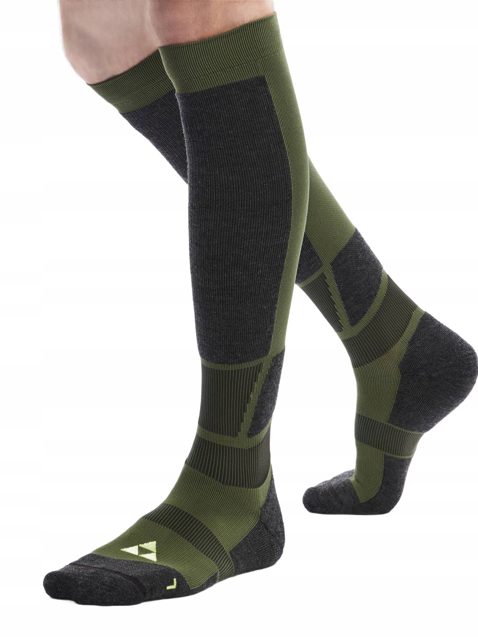 Skarpety narciarskie Fischer Alpine Comfort Merino Wool Rifle Green 38-40 M