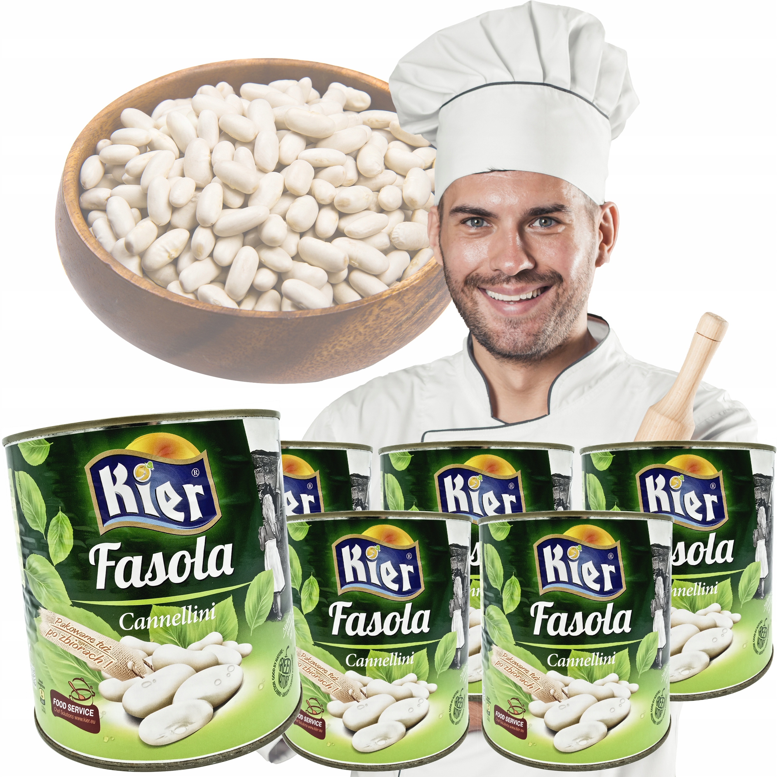 Levně Fazole Bílá Cannellini 6X2500 G