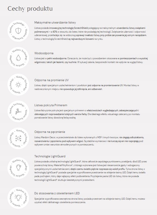 MARDOM DECOR LISTWA PRZYSUFITOWA LED MD368 H-5.1cm Kod producenta MD368