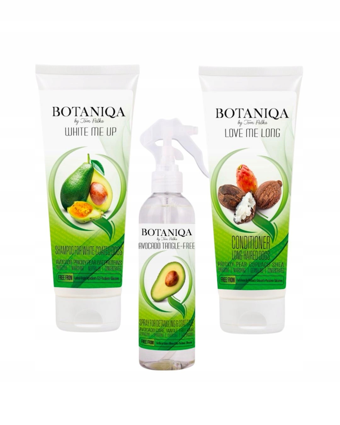 Sada kosmetických přípravků pro psy 3x250 ml značky Botaniqa by Tom Palka