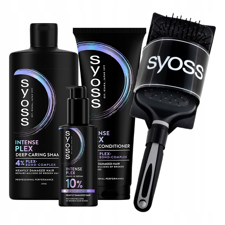 Syoss Intense Plex Šampon Kondicionérové sérum pro velmi poškozené vlasy 3ks