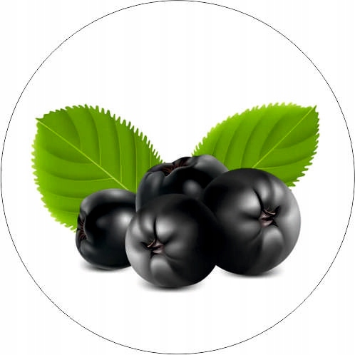 

Naklejki etykiety owoce Aronia 5cm 15szt
