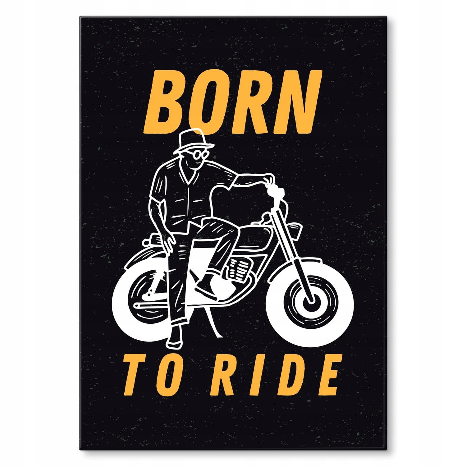 Plakát Kovový Dárek Pro Motorkáře Plech Motocykl Born To Ride Motor