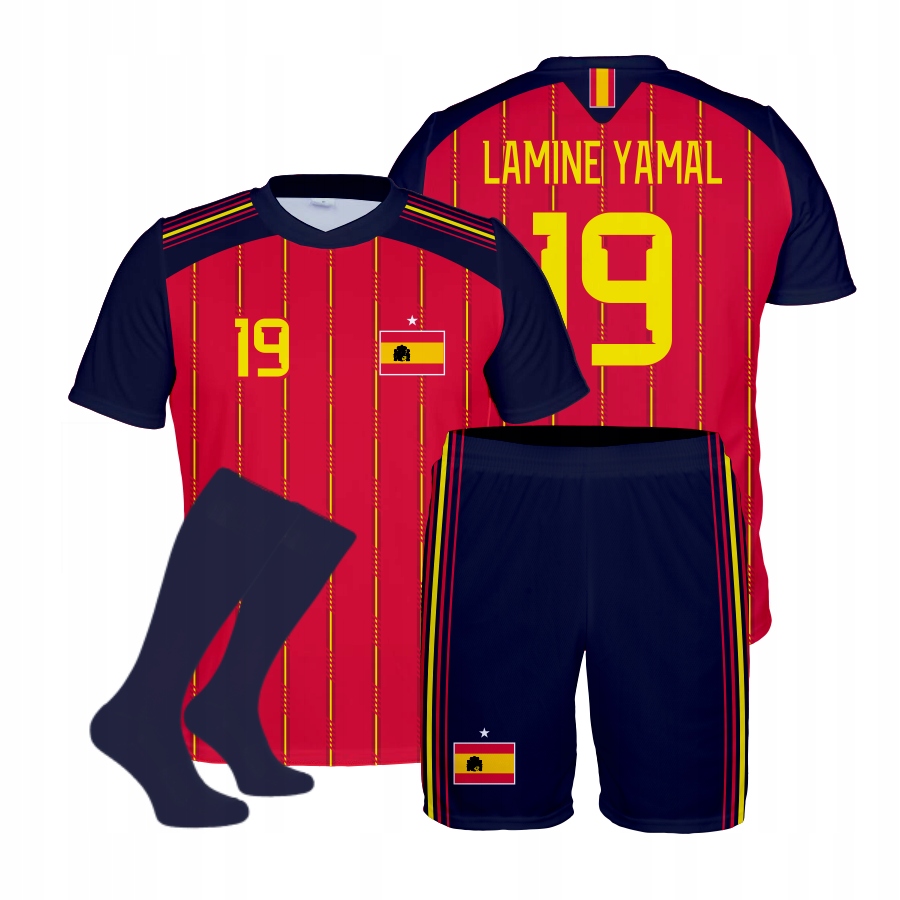 Yamal Hiszpania 2026/27 strój sportowy komplet getry rozmiar 140