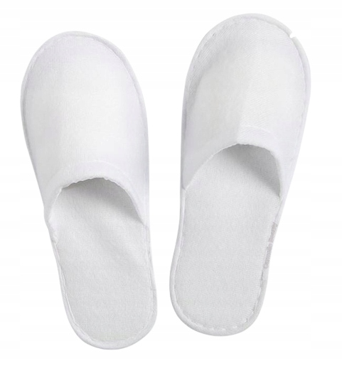 Kapcie klapki hotelowe SPA frotte welur zakryte