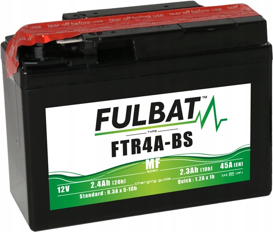 

Akumulator Fulbat YTR4A-BS FTR4A-BS 12V 2.4Ah 45A