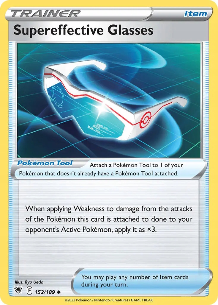 Oryginalna Karta Pokemon Supereffective Glasses (asr 152) Reverse Holo