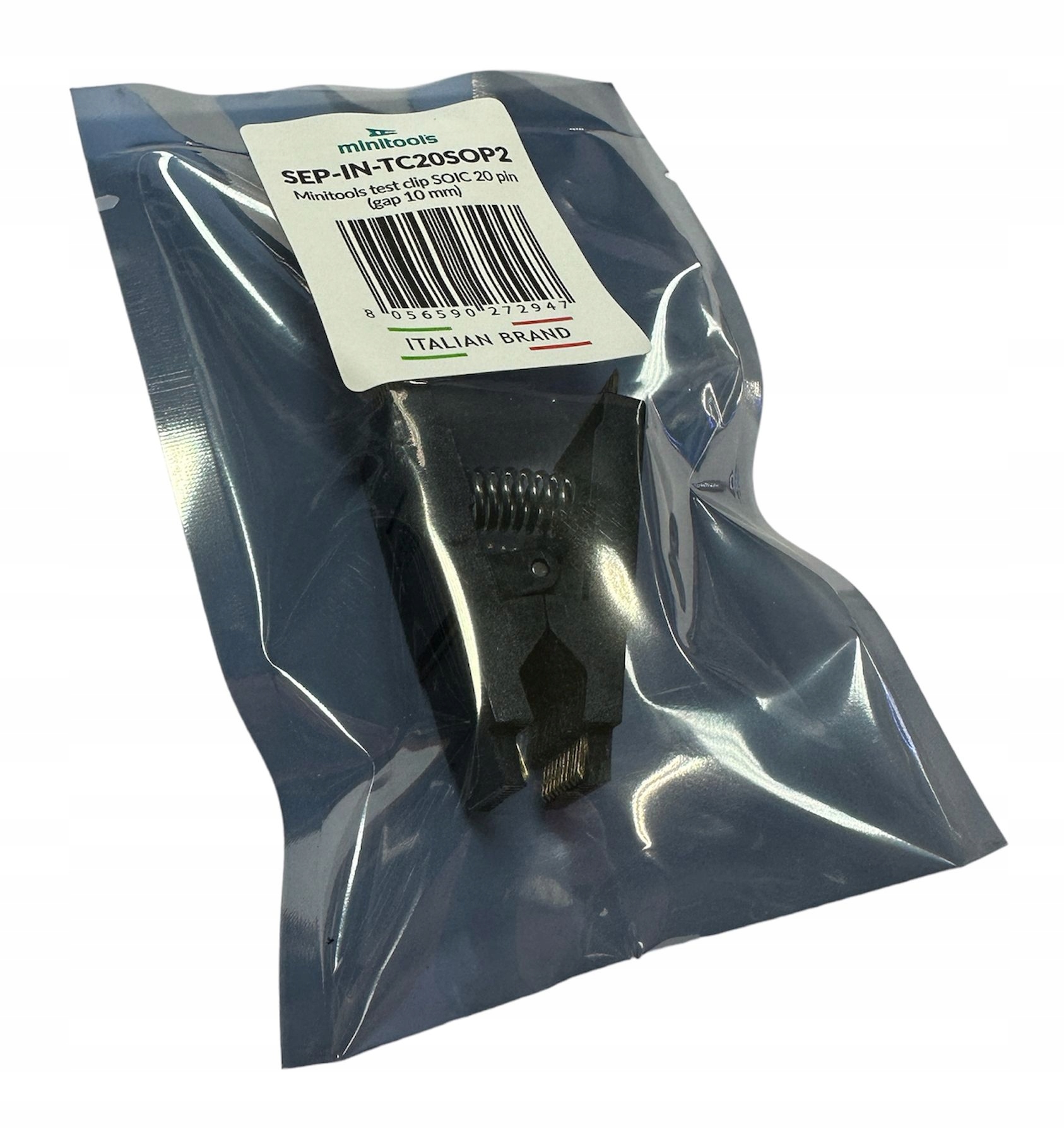 Klips testowy pomiarowy SO20 SOIC 20-pin R=1,27mm szeroki (Minitools) Model SOIC20 Wide