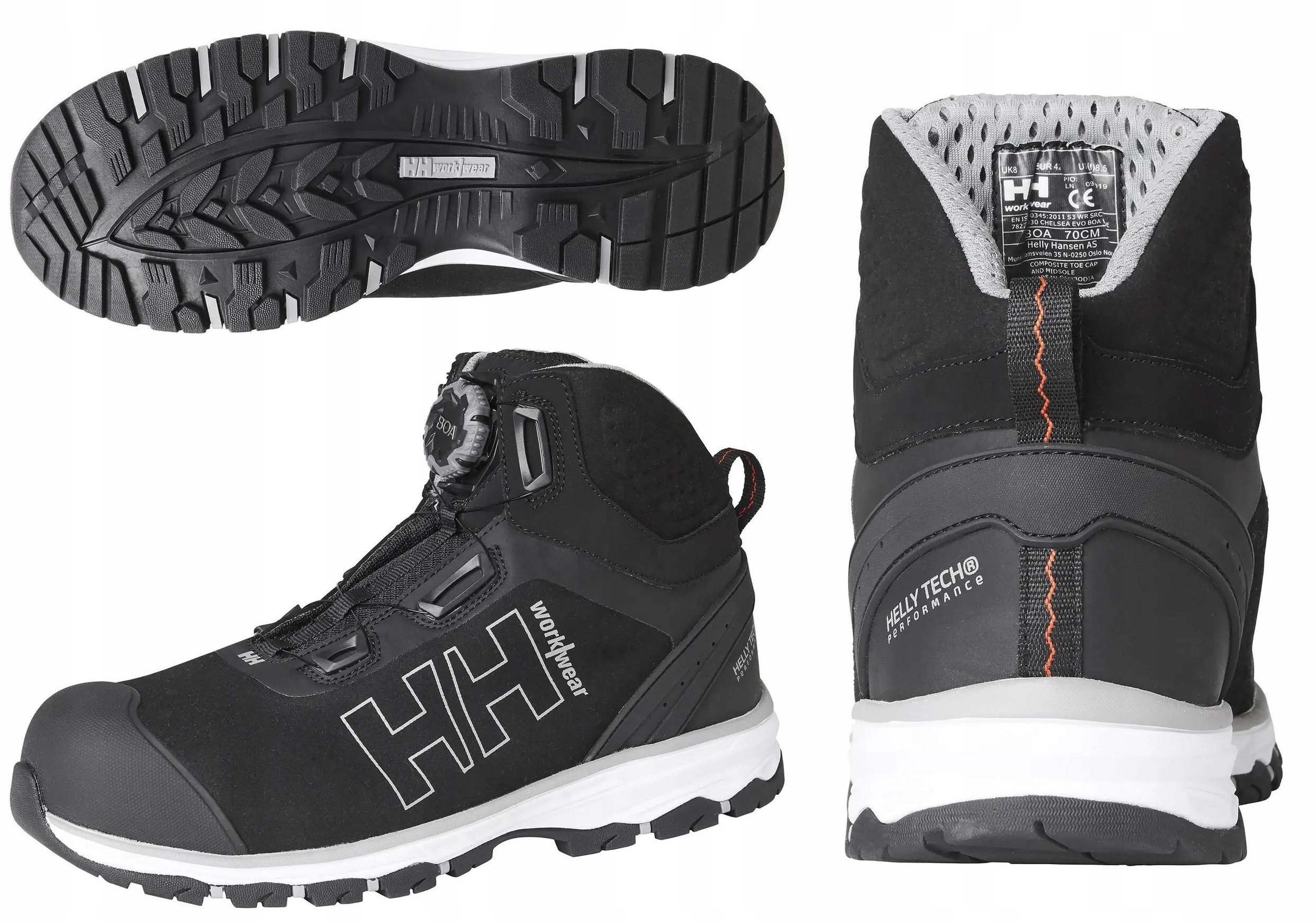 Helly Hansen Chelsea Evo Boa S3 buty robocze ochronne wodoodporne Bhp 35