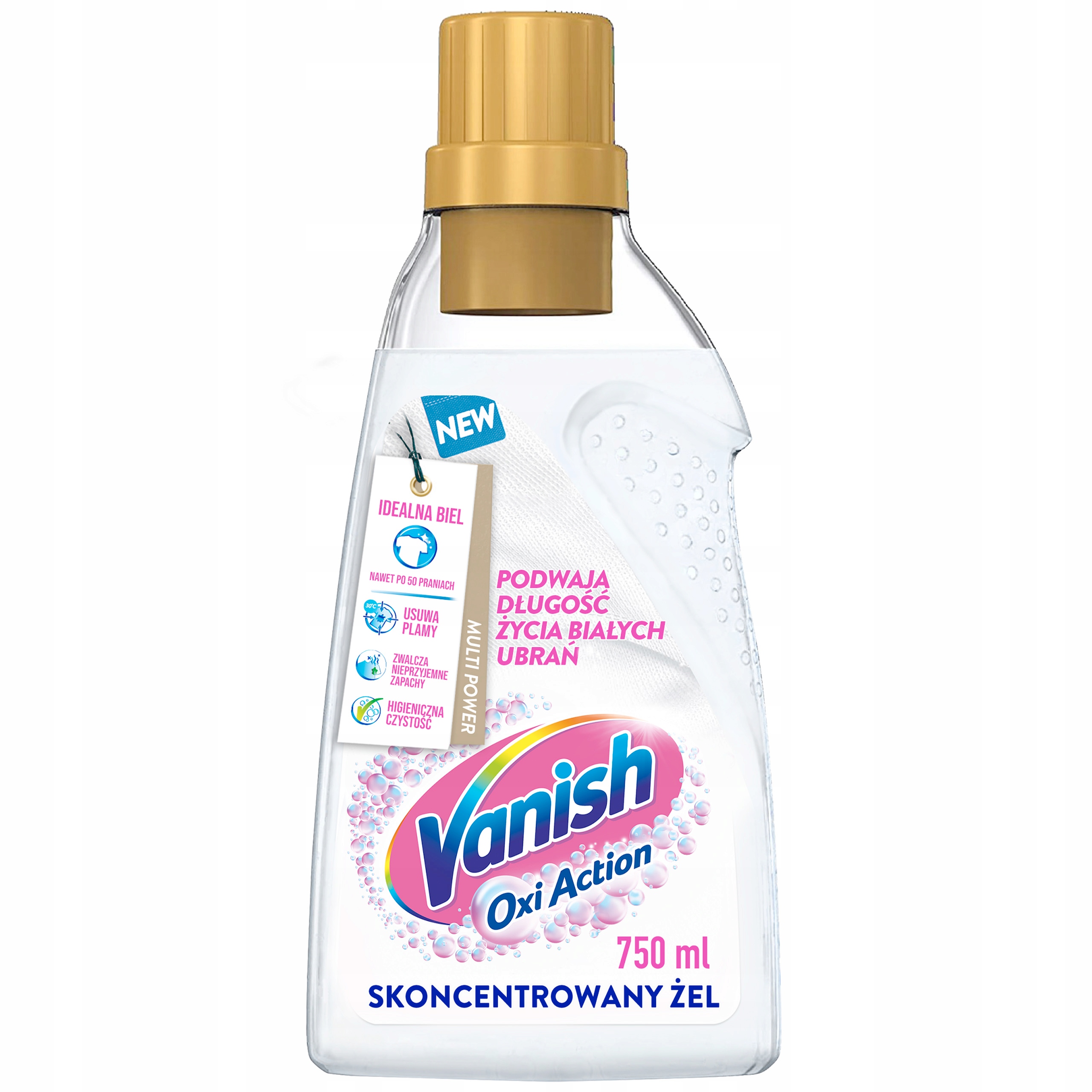 

Vanish Multi Action Żel do tkanin Białych 750 ml