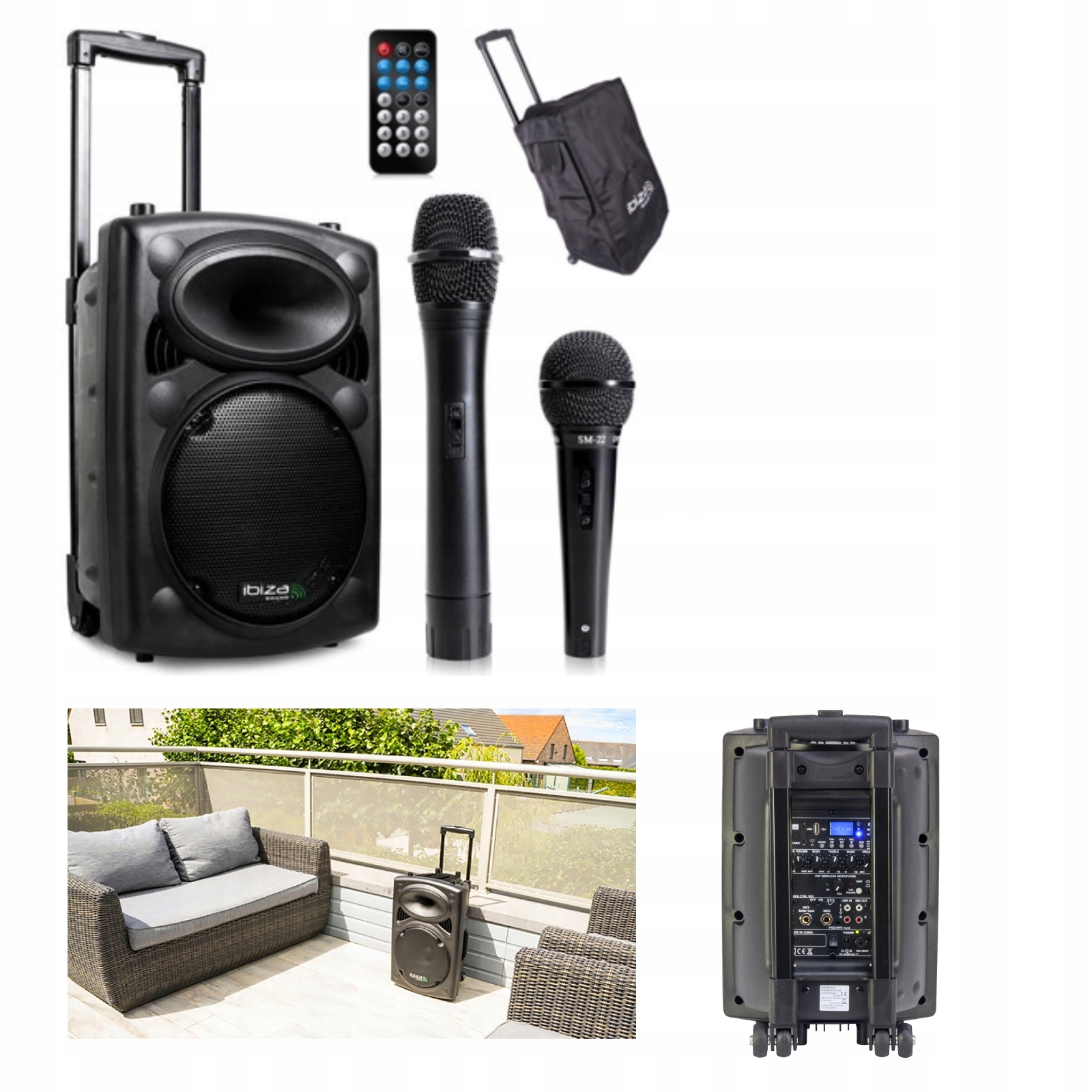 

Głośnik Bluetooth Port MP3 Sd Usb 400W+ Pokrowiec