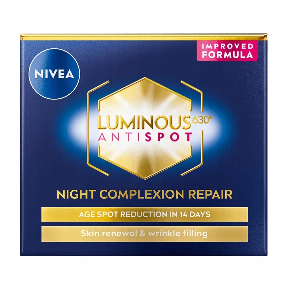 Nivea Luminous630 Noční regenerační krém proti pigmentovým skvrnám Proti Pigmentovým Skvrnám