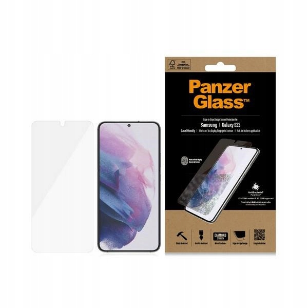 Tvrzené sklo pro Samsung Galaxy S22 PanzerGlass Microfracture Antibacteri