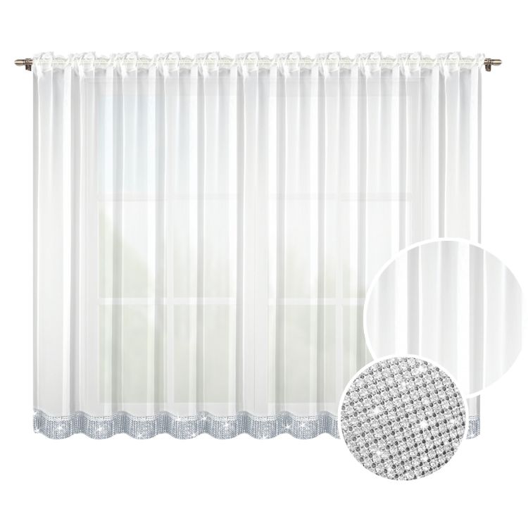 

Firany Cyrkonie Firana 150x200 cm Firanki gotowe