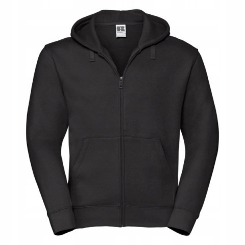 Pánská mikina na zip s kapucí Authentic Russell Černá Xs